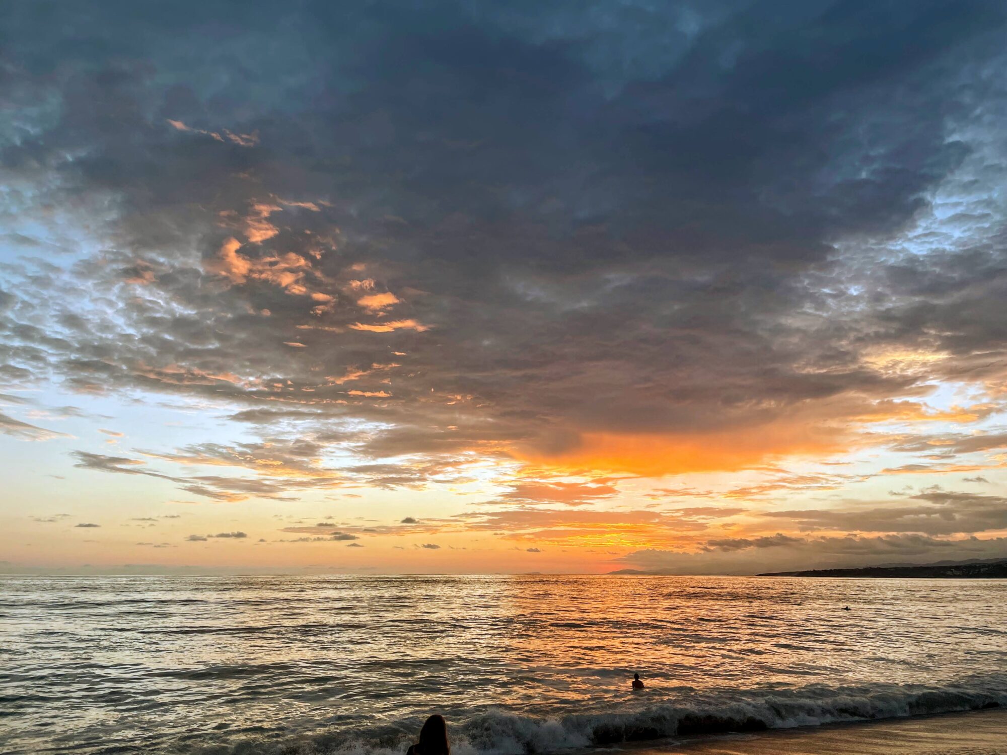 Sunset from La Punta in Puerto Escondido, Mexico