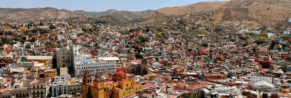 View of Guanajuato City from Monumento el Pipila