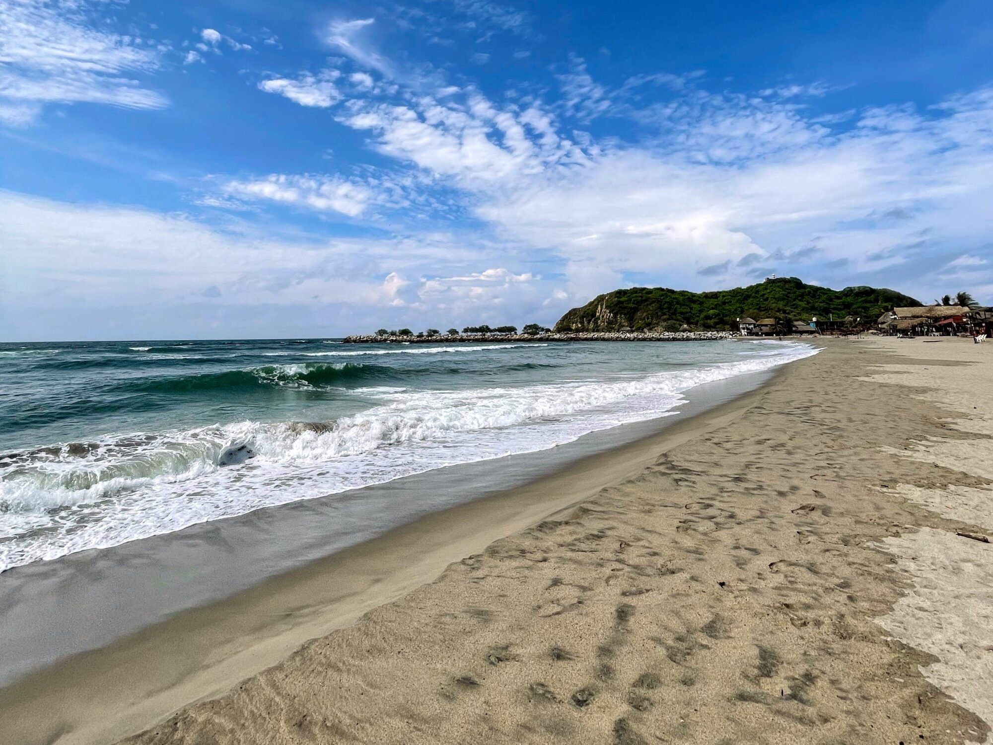 Beach at Lagunas de Chacahua in Mexico