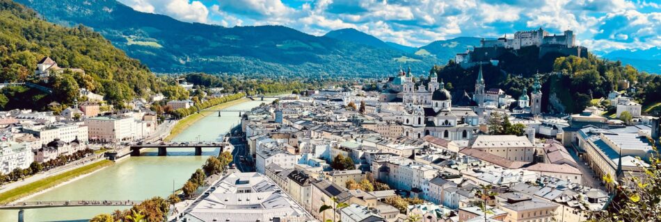 View of Salzburg from Monchberg trails