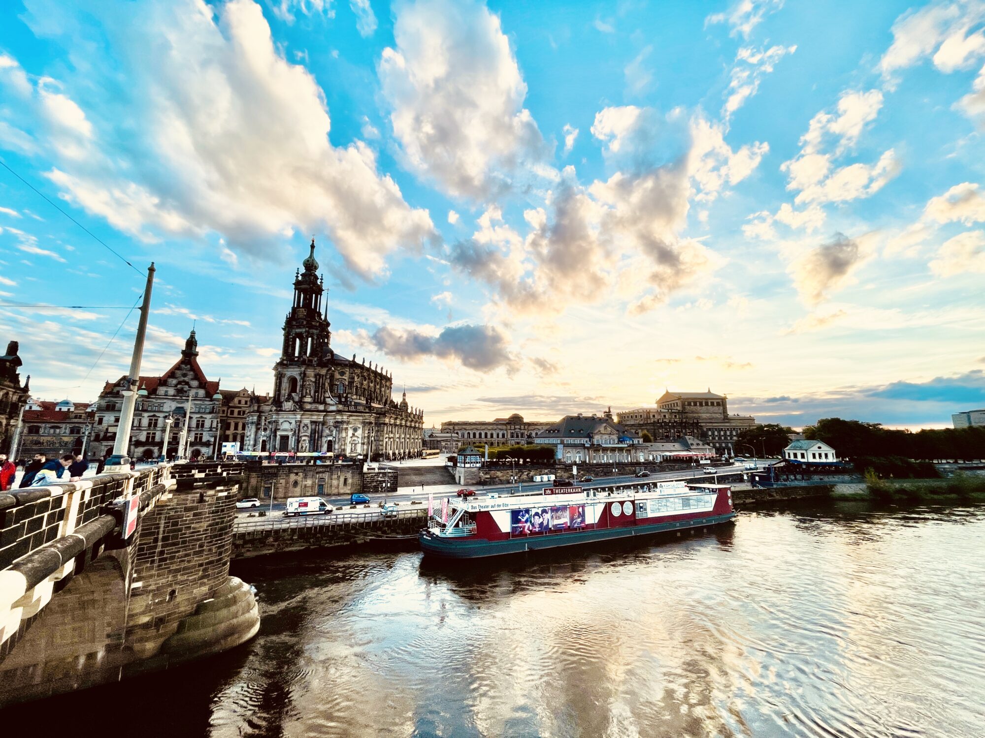 Dresden, Germany over the Elbe River