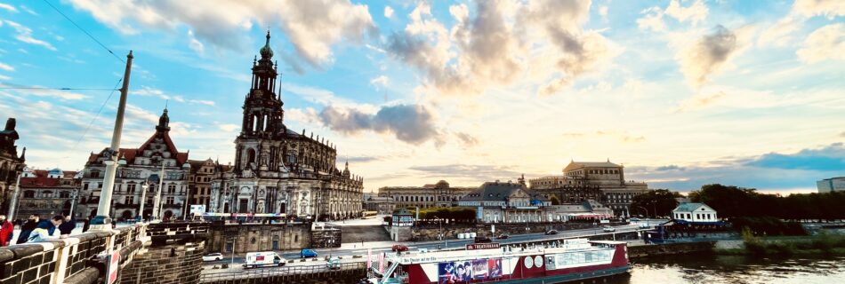 Dresden, Germany over the Elbe River