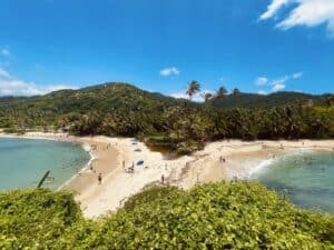 Cabo San Juan beach in Parque Tayrona in Colombia